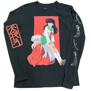InuYasha & Kagome Long Sleeve Graphic Tee Official VIZ Media GEE Anime Size S